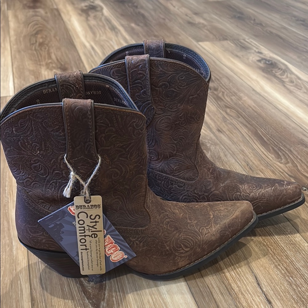 Brown Western Style Boots
